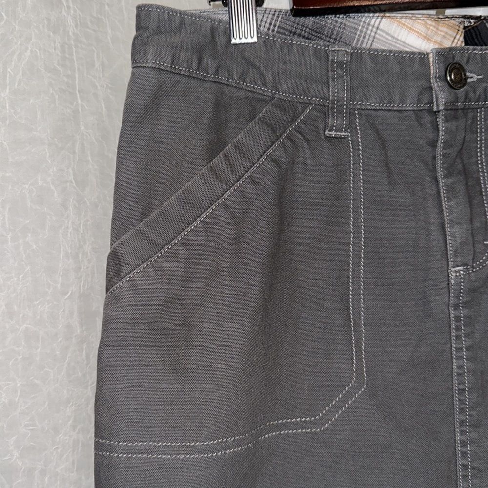patagonia 6 Gray Mini Pencil Skirt 💯 Organic Cotton Plain Inner Details - Picture 6 of 15
